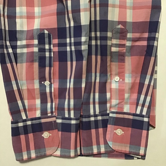 J. Crew slim untucked secret wash shirting men’s plaid shirt multicolor - Picture 6 of 10